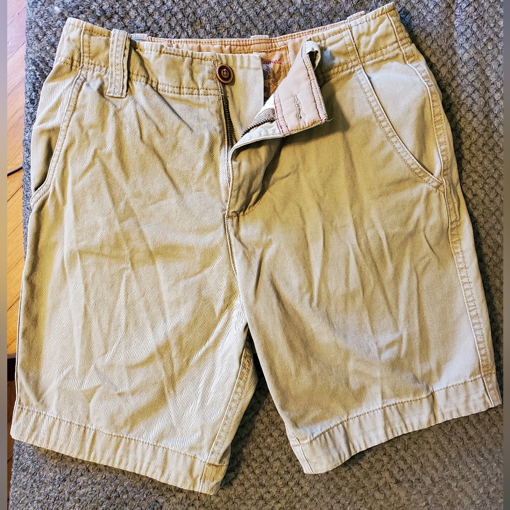 Tan cargo shorts